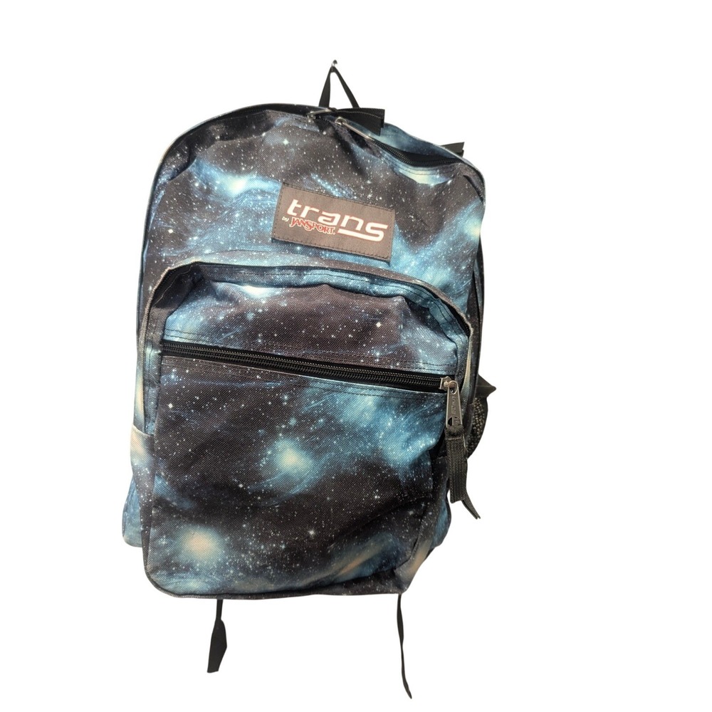 Jansport Trans backpack Cosmos Lightweight blue Black School Hiking Sports